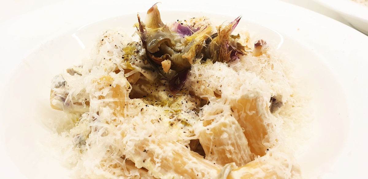 Pasta with Artichokes – Ambra's Kitchen