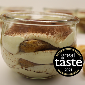 A deliciously creamy mascarpone and a rich in flavour Italian coffee make this possibly the best Tiramisu' you have ever tried