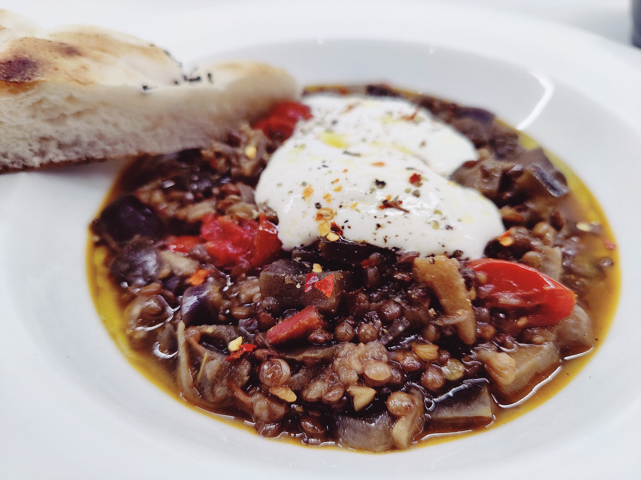 Puy Lentil and Aubergine Stew (Thu 5 Oct)